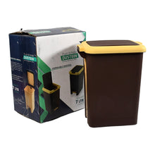 Kitchen waste bin with lid