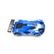 Street racer toy car, die-cast metal, side view