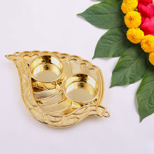 Leaf Shape Special Puja Thali (1 Pc / Mix Design)