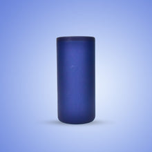 Blue lassi glass tumbler for tea, coffee, and milk