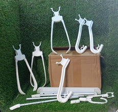 Stainless steel multi-layer rack for hanging trousers, scarves, ties, and belts, 6-in-1 design.