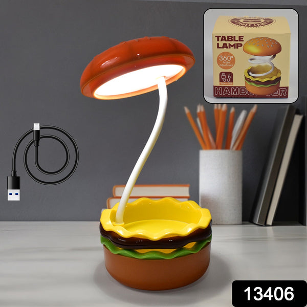 Burger Delight: Folding LED Night Lamp (1 Pc)